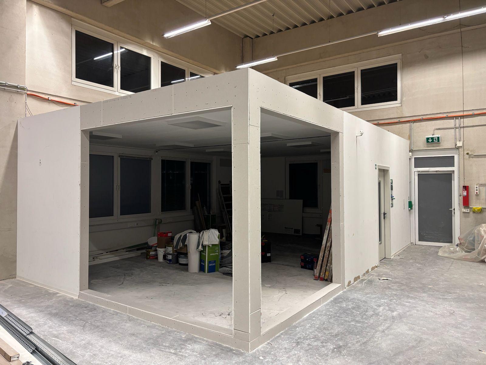Derselbe Raum fertig beplankt