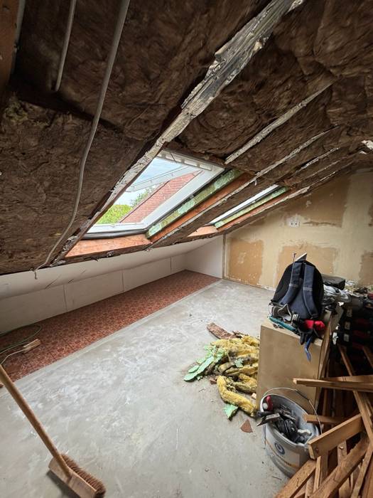 Dachgeschoss vor dem Ausbau